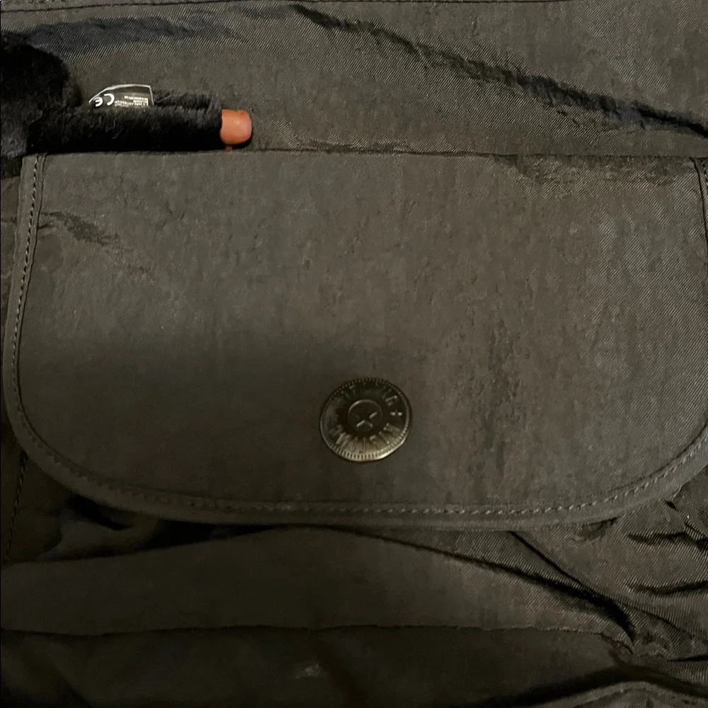 Kipling Black Bag with Patterned Strap - Picture 2 of 12